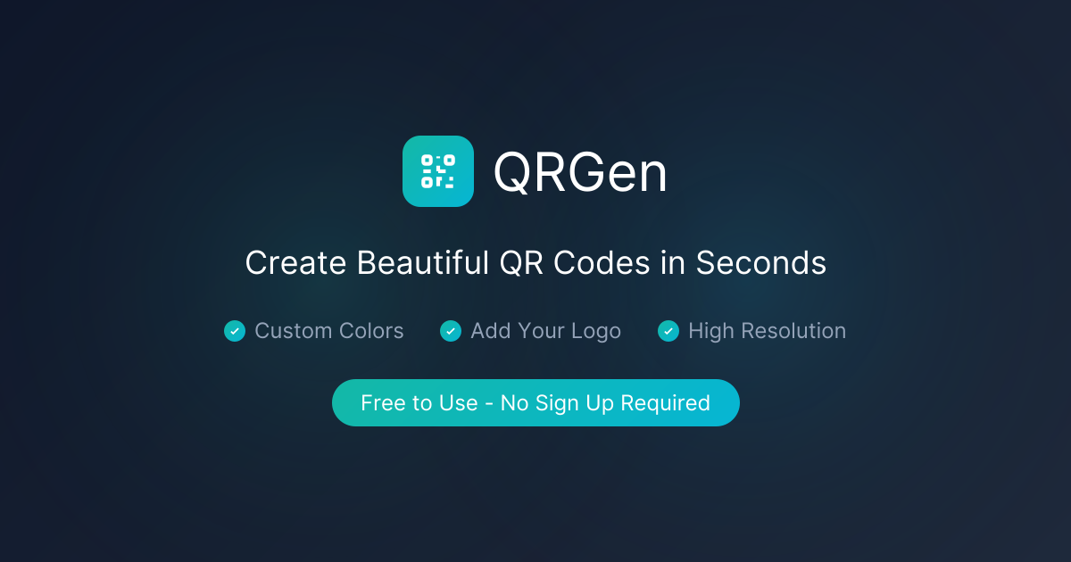QRGen - Free QR Code Generator | Create Custom QR Codes Instantly